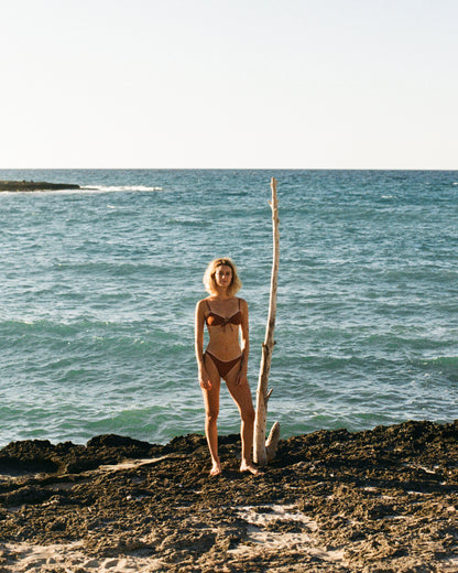 Oy surf - Notos Bikinihose | Chestnut Brown Piqué