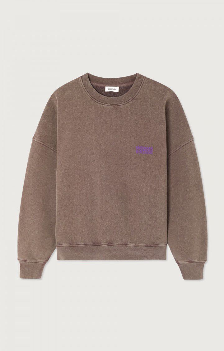 American Vintage - Plizzy Sweatshirt Chataignier Vintage