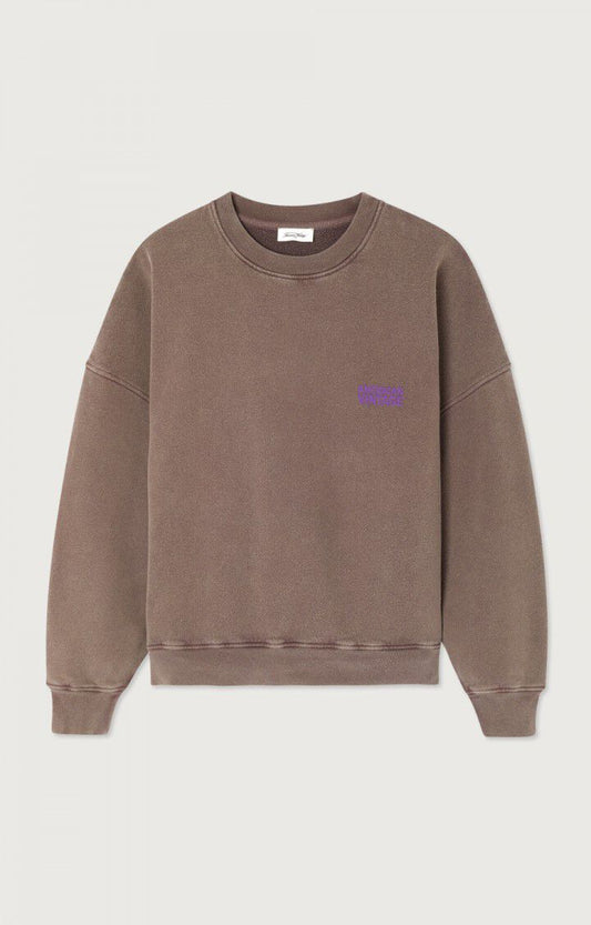 American Vintage - Plizzy Sweatshirt Chataignier Vintage