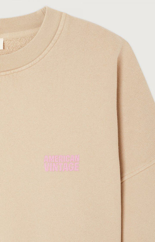 American Vintage - Plizzy Sweatshirt Dune Vintage