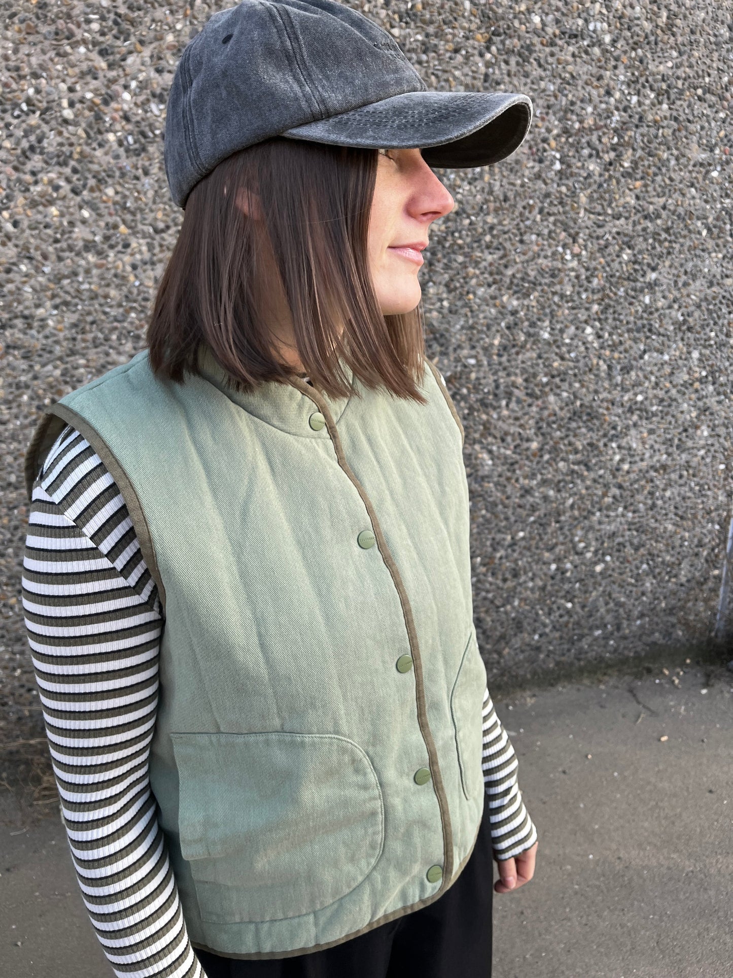 Selfhood - Quilted Vest | Lightgreen