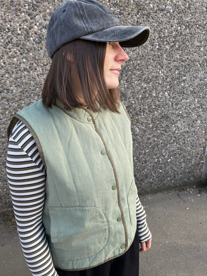Selfhood - Quilted Vest | Lightgreen
