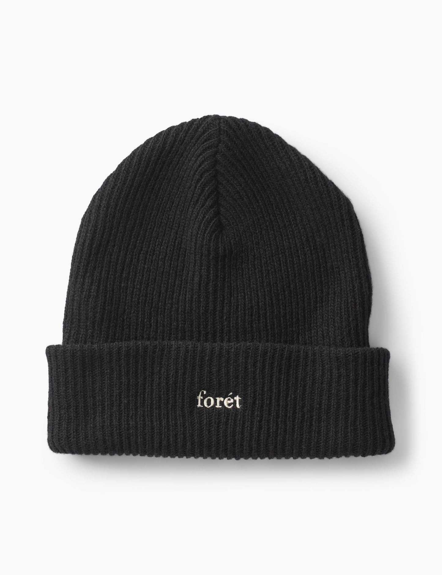 forêt - Relax Rib Beanie Black