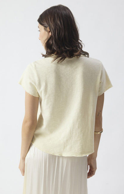 American Vintage - Sonoma T-Shirt V-Neck Vanille Vintage