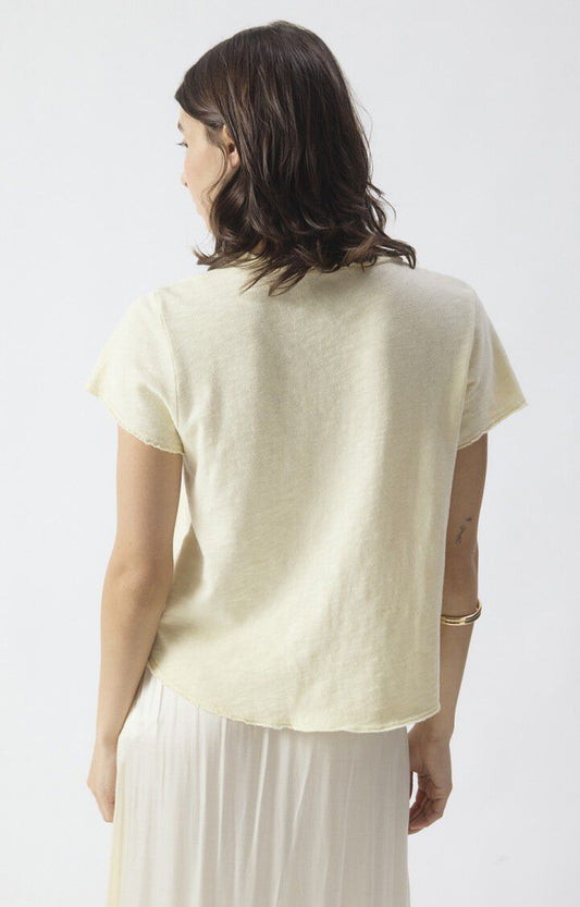 American Vintage - Sonoma T-Shirt V-Neck Vanille Vintage