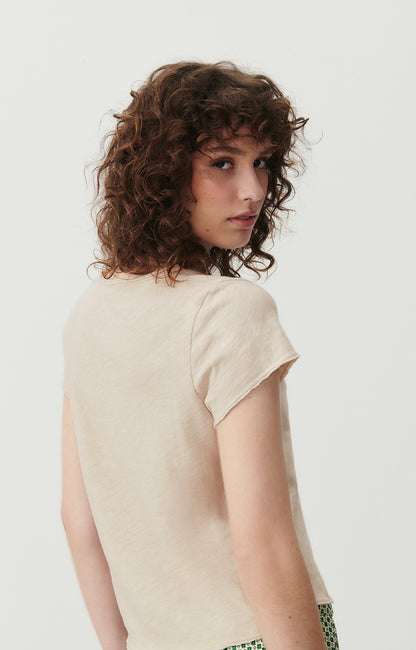 American Vintage - Sonoma T-Shirt V-Neck Mastic