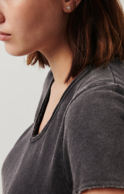 American Vintage - Sonoma T-Shirt V-Neck Noir