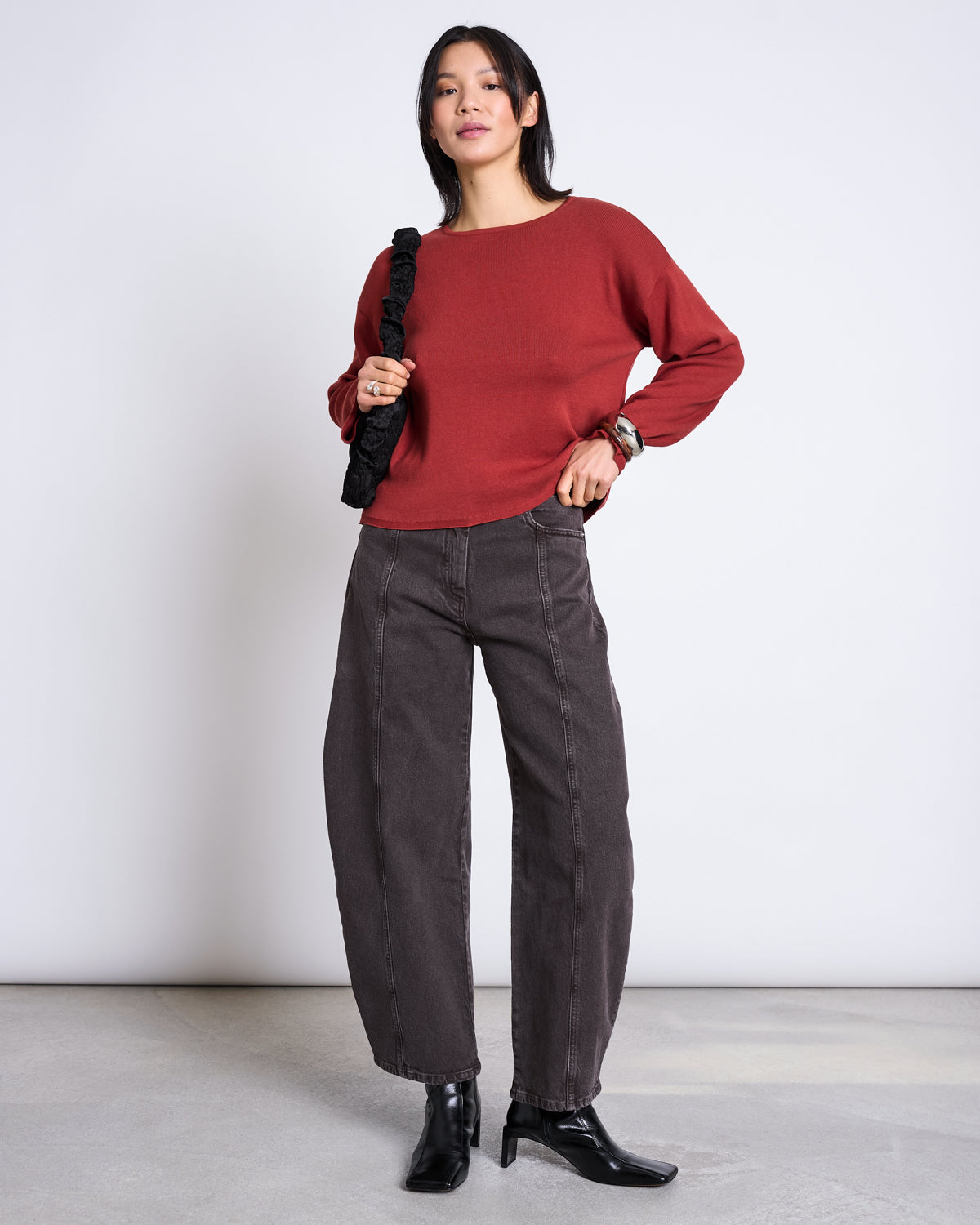 JAN'N JUNE - WILLIAMSBURG Light Knit Jumper | Mid Red