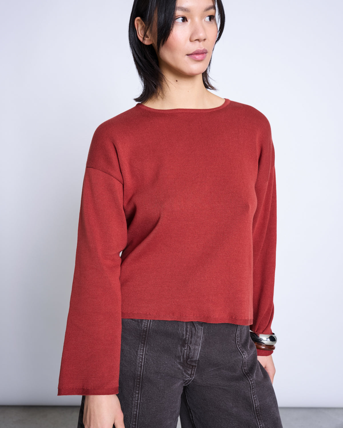 JAN'N JUNE - WILLIAMSBURG Light Knit Jumper | Mid Red