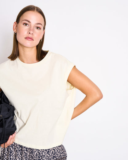 JAN'N JUNE - OVAR T-Shirt Buttermilk