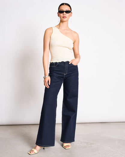 JAN'N JUNE - Tigris One Shoulder Top | Buttermilk