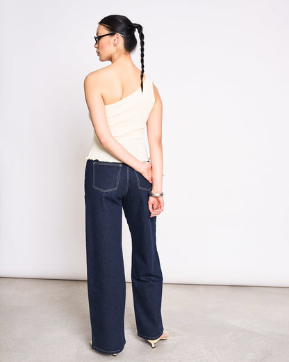 JAN'N JUNE - Tigris One Shoulder Top | Buttermilk