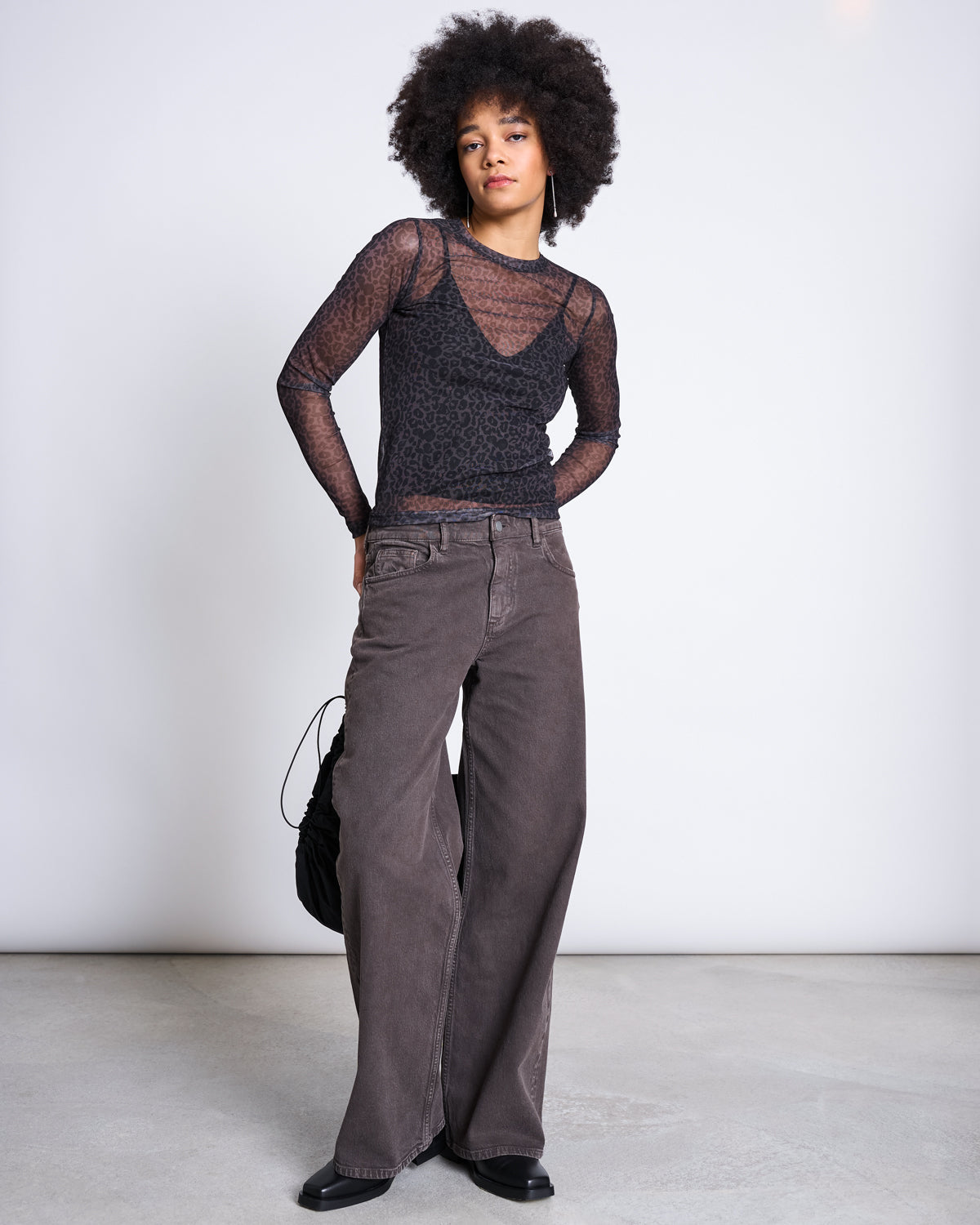 JAN'N JUNE- Dora Mesh Longsleeve | Dark Leo