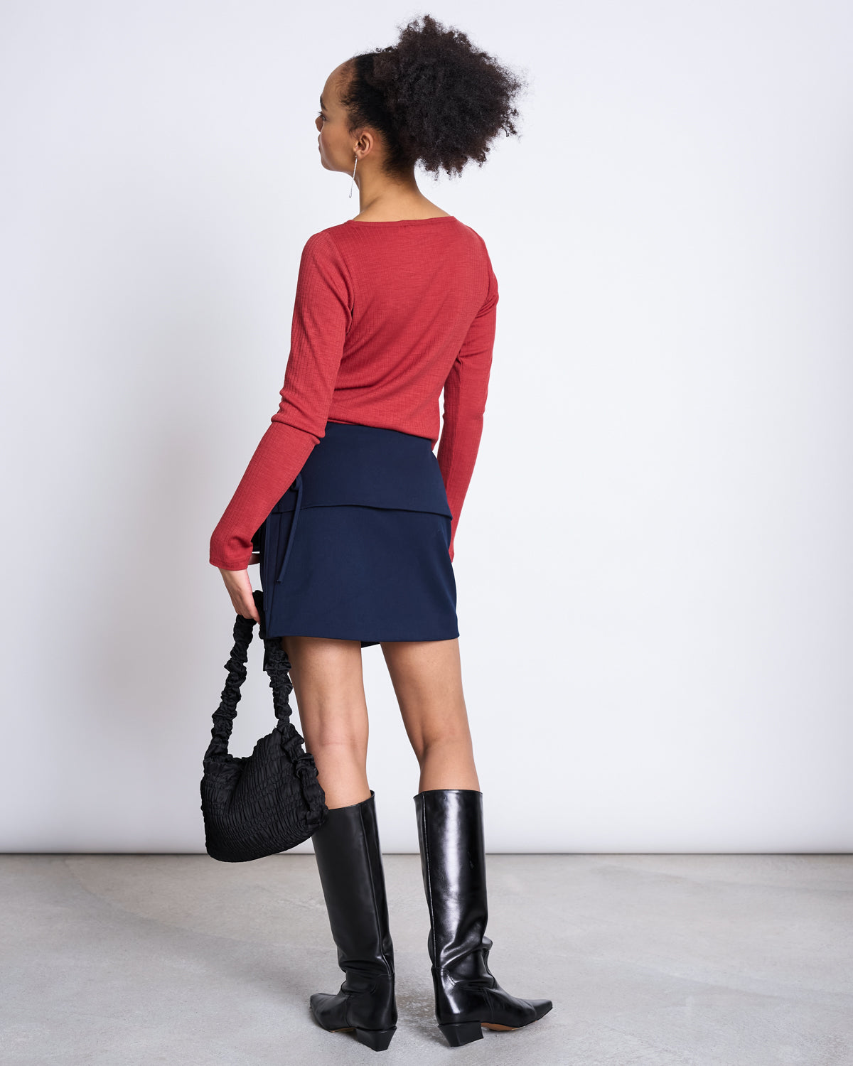 JAN'N JUNE - TILLA Rib Longsleeve | Mid Red
