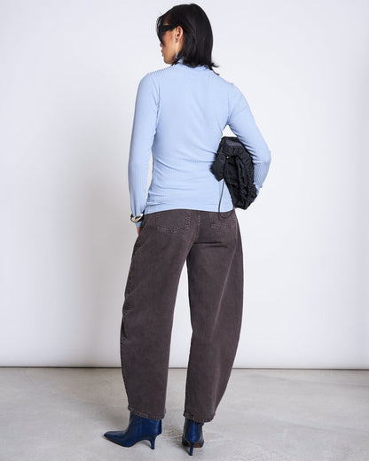 JAN'N JUNE - MIO Rib Turtleneck | Mid Blue