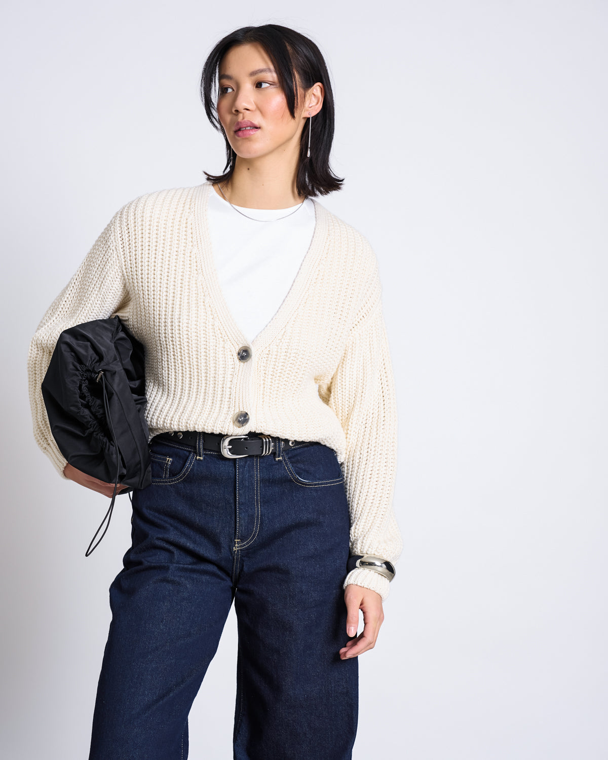 JAN'N JUNE - LENA Chunky Cardigan | Offwhite