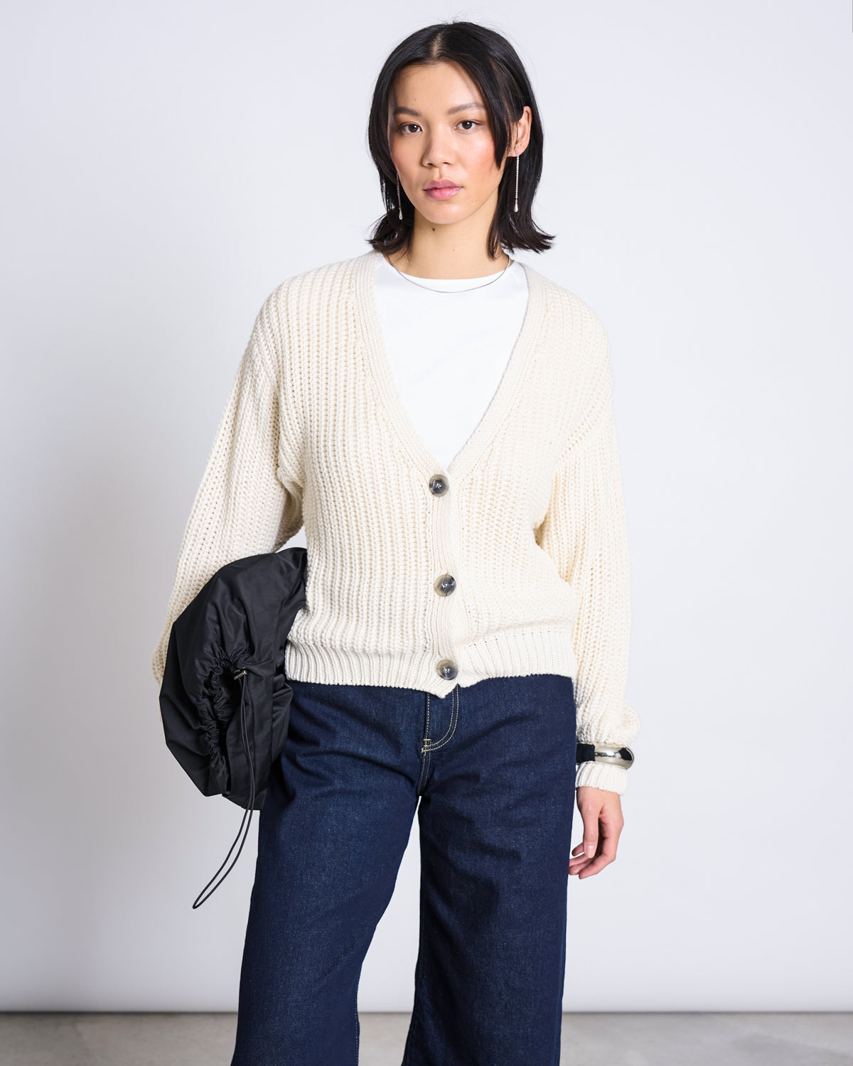 JAN'N JUNE - LENA Chunky Cardigan | Offwhite