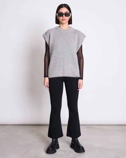 JAN'N JUNE - THANDA Wooly Slipover Light Grey