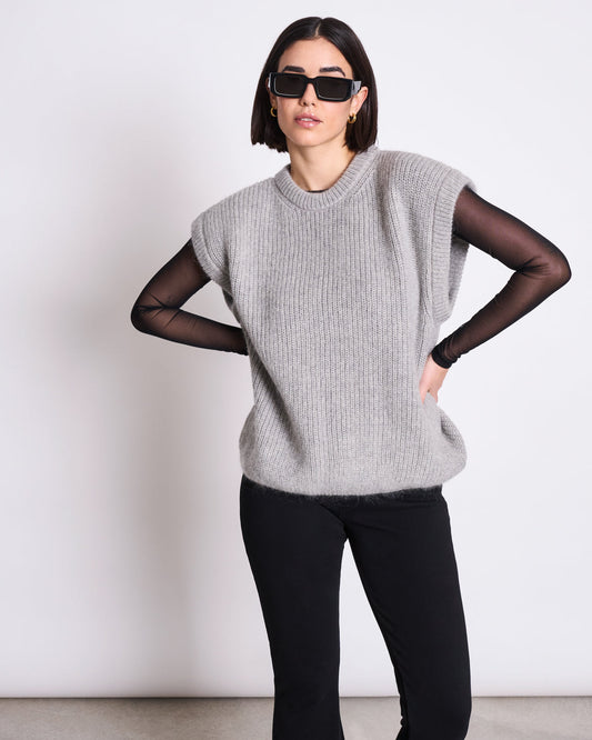 JAN'N JUNE - THANDA Wooly Slipover Light Grey