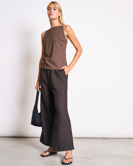 JAN'N JUNE - BEVEREN Linen Pants | Mud