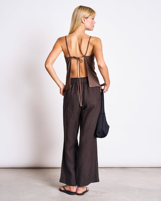 JAN'N JUNE - BEVEREN Linen Pants | Mud
