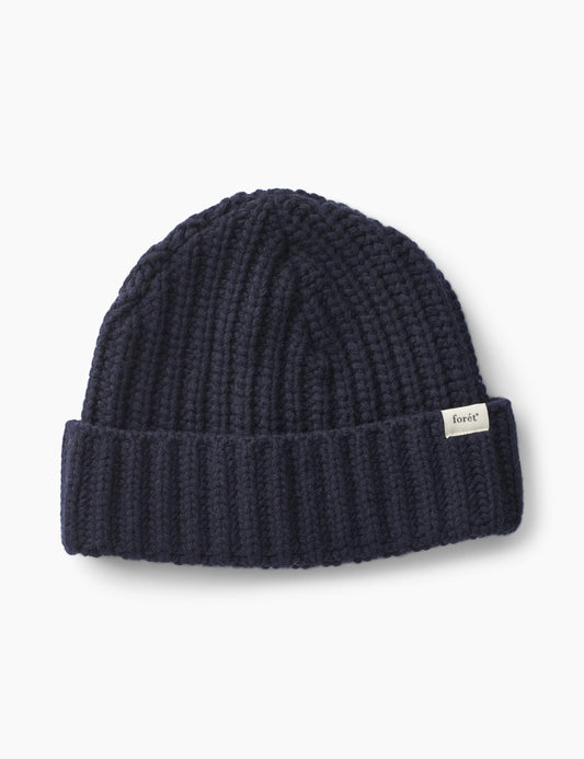 forêt - Trip Chunky Beanie Navy