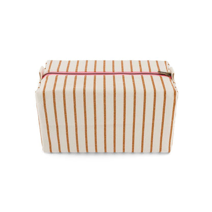 Rose in April - VIC Kosmetiktasche | Tennis Stripes Pecan/Greige