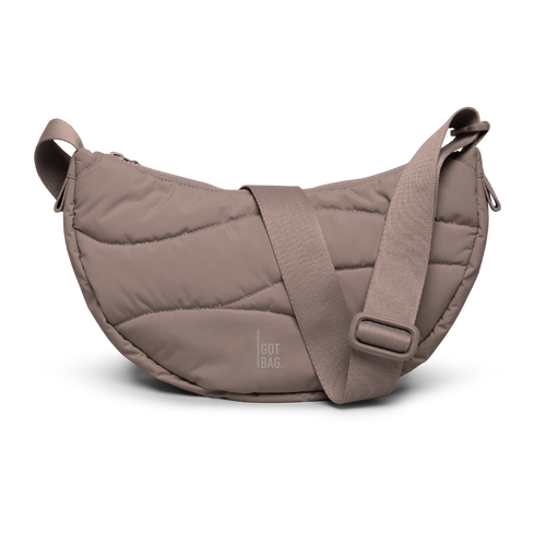 GOT BAG - Wavy Puffer Moon Bag Small Oyster