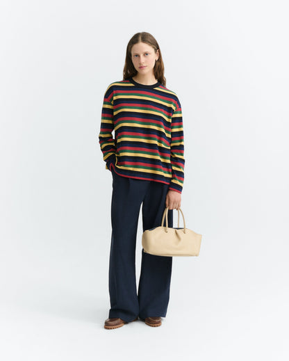 Thinking Mu - Emily Rex Yarnd Dyed Longsleeve | Multicolor