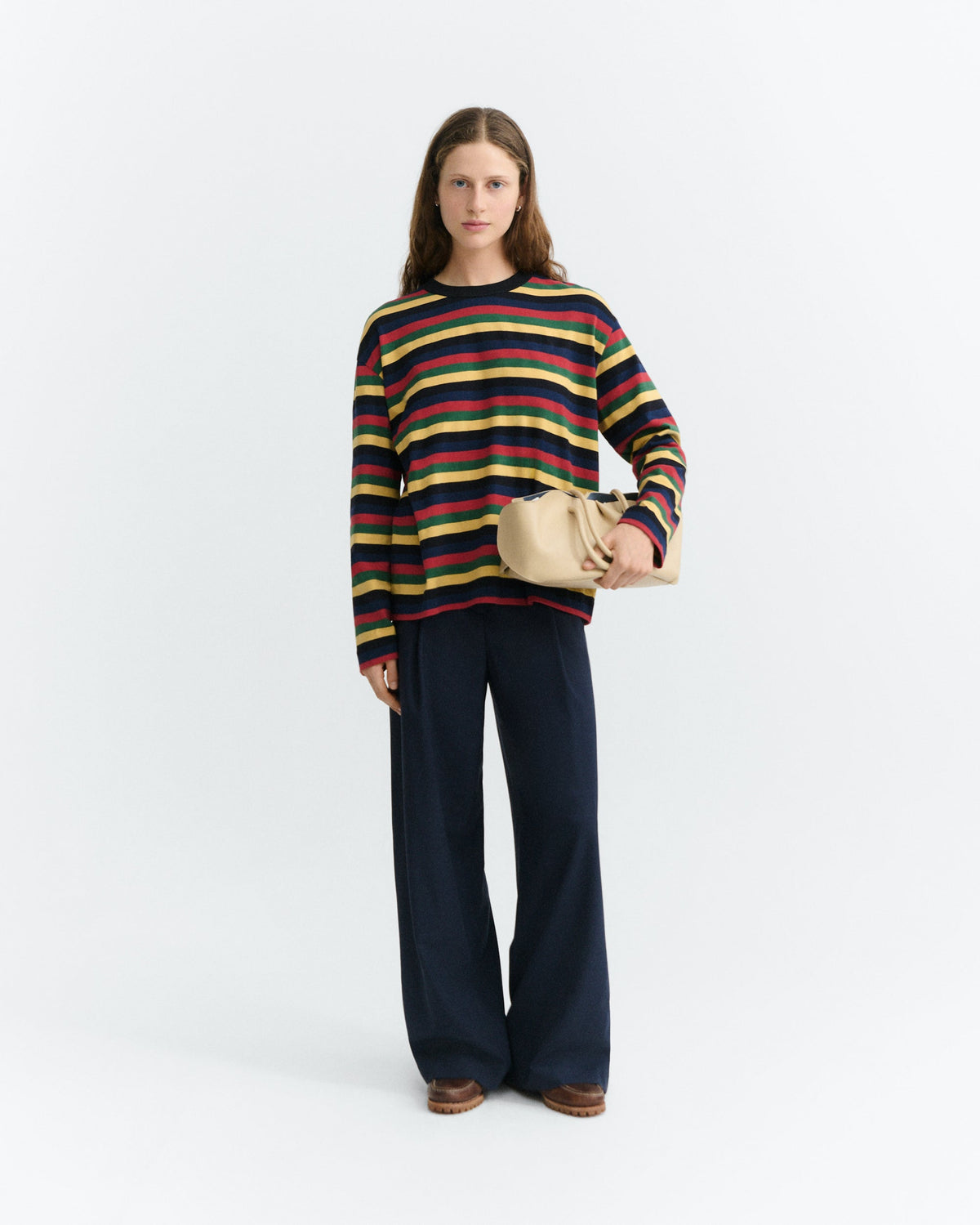 Thinking Mu - Emily Rex Yarnd Dyed Longsleeve | Multicolor
