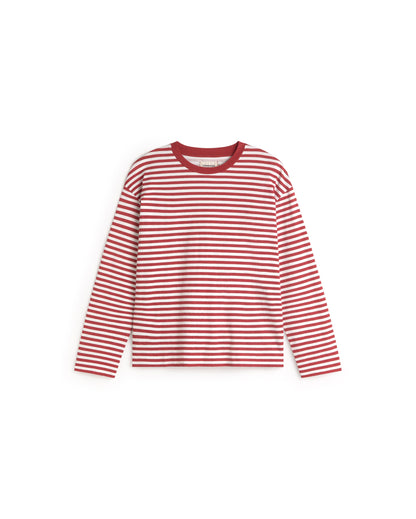 Thinking Mu - Emily Longsleeve | Pape Red/Offwhite