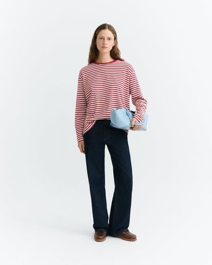 Thinking Mu - Emily Longsleeve | Pape Red/Offwhite