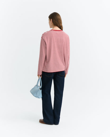 Thinking Mu - Emily Longsleeve | Pape Red/Offwhite