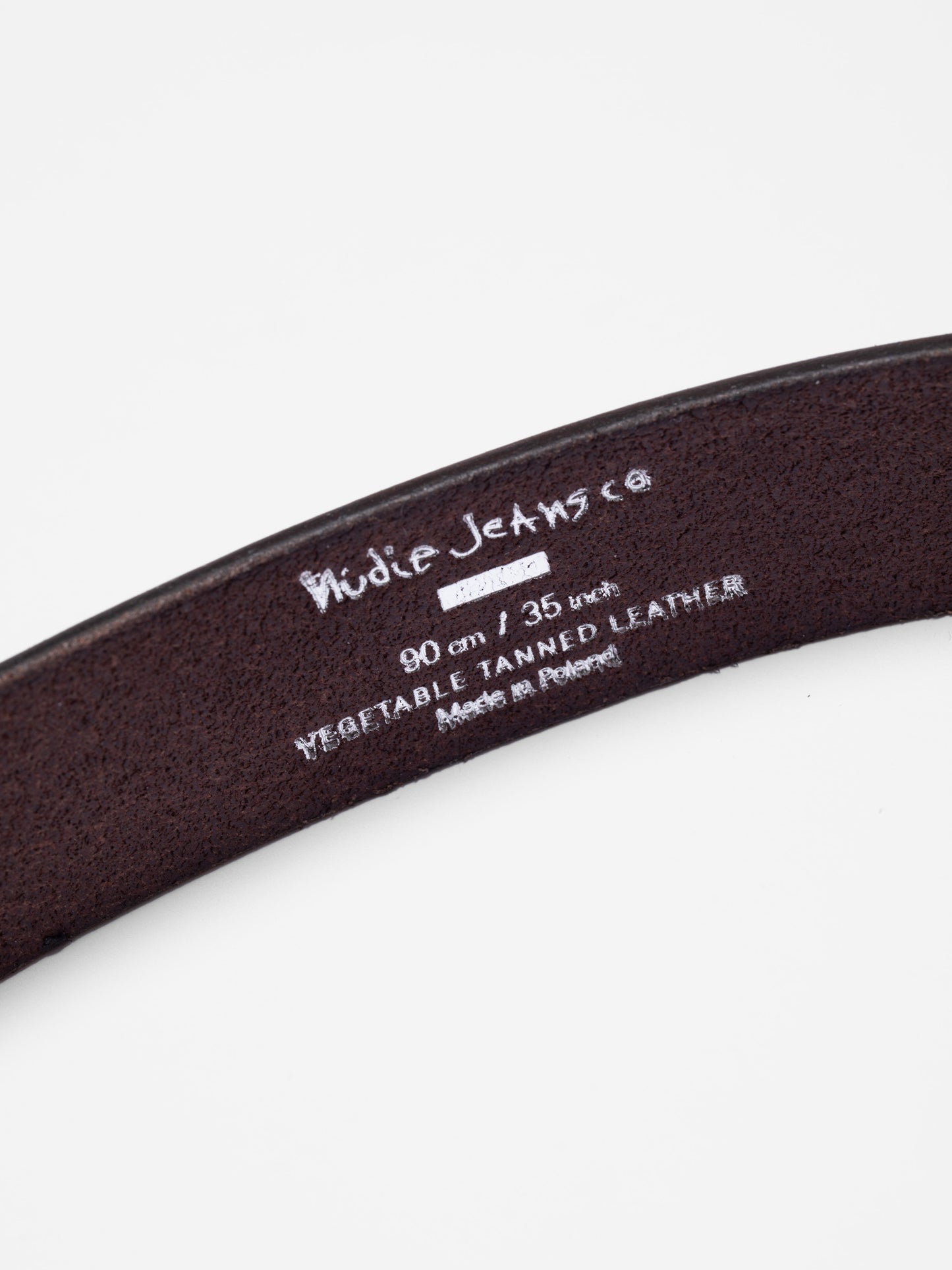 Nudie Jeans - Western Silver Belt Dark Brown