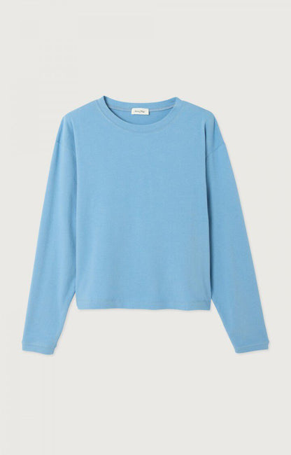 American Vintage - YPAWOOD Longsleeve Blue Melange