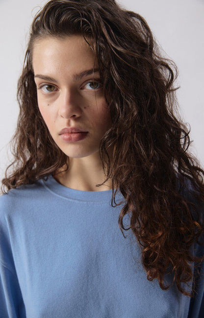 American Vintage - YPAWOOD Longsleeve Blue Melange