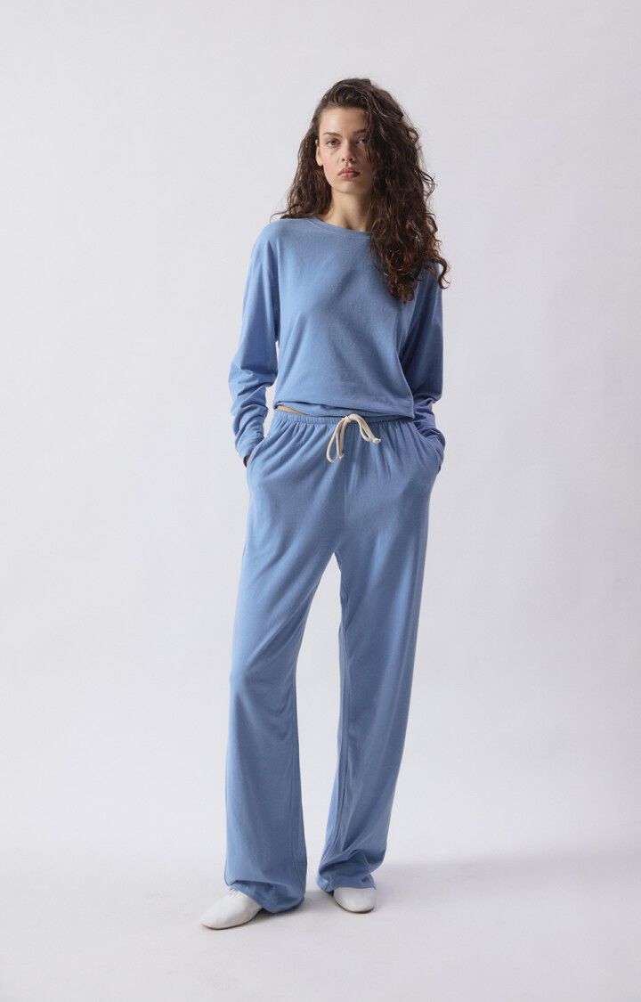 American Vintage - YPAWOOD Longsleeve Blue Melange