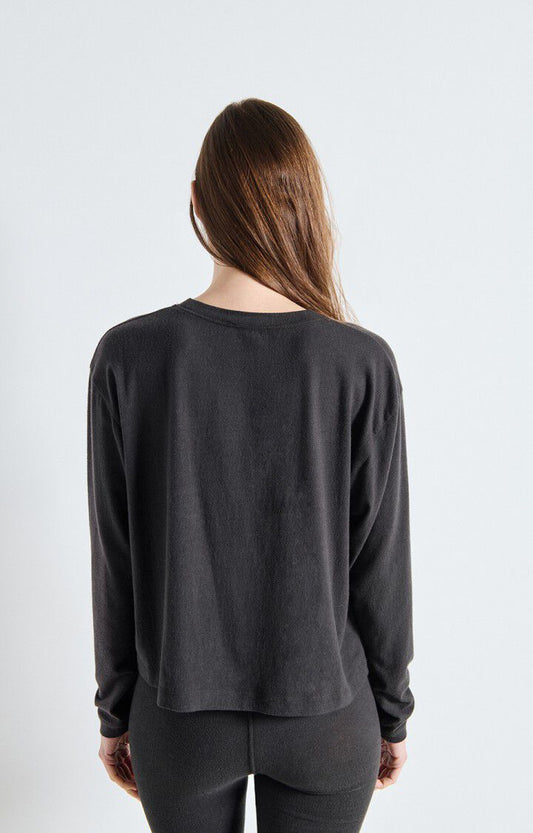 American Vintage - YPAWOOD Longsleeve Carbone Chine