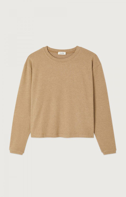 American Vintage - YPAWOOD Longsleeve Macchiato Chine