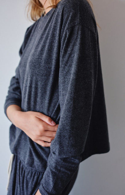 American Vintage - YPAWOOD Longsleeve | Carbone Chine