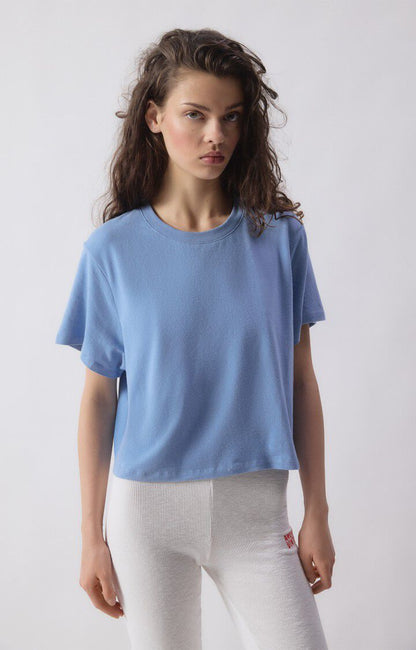 American Vintage - YPAWOOD T-Shirt Blue Melange