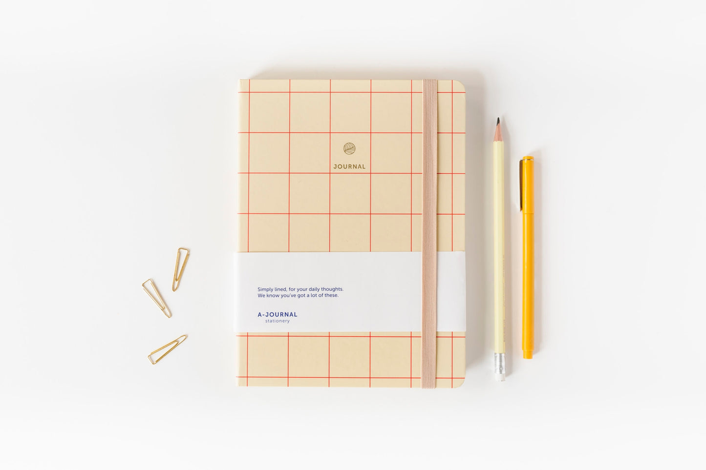 A-Journal - Notizbuch Check Red