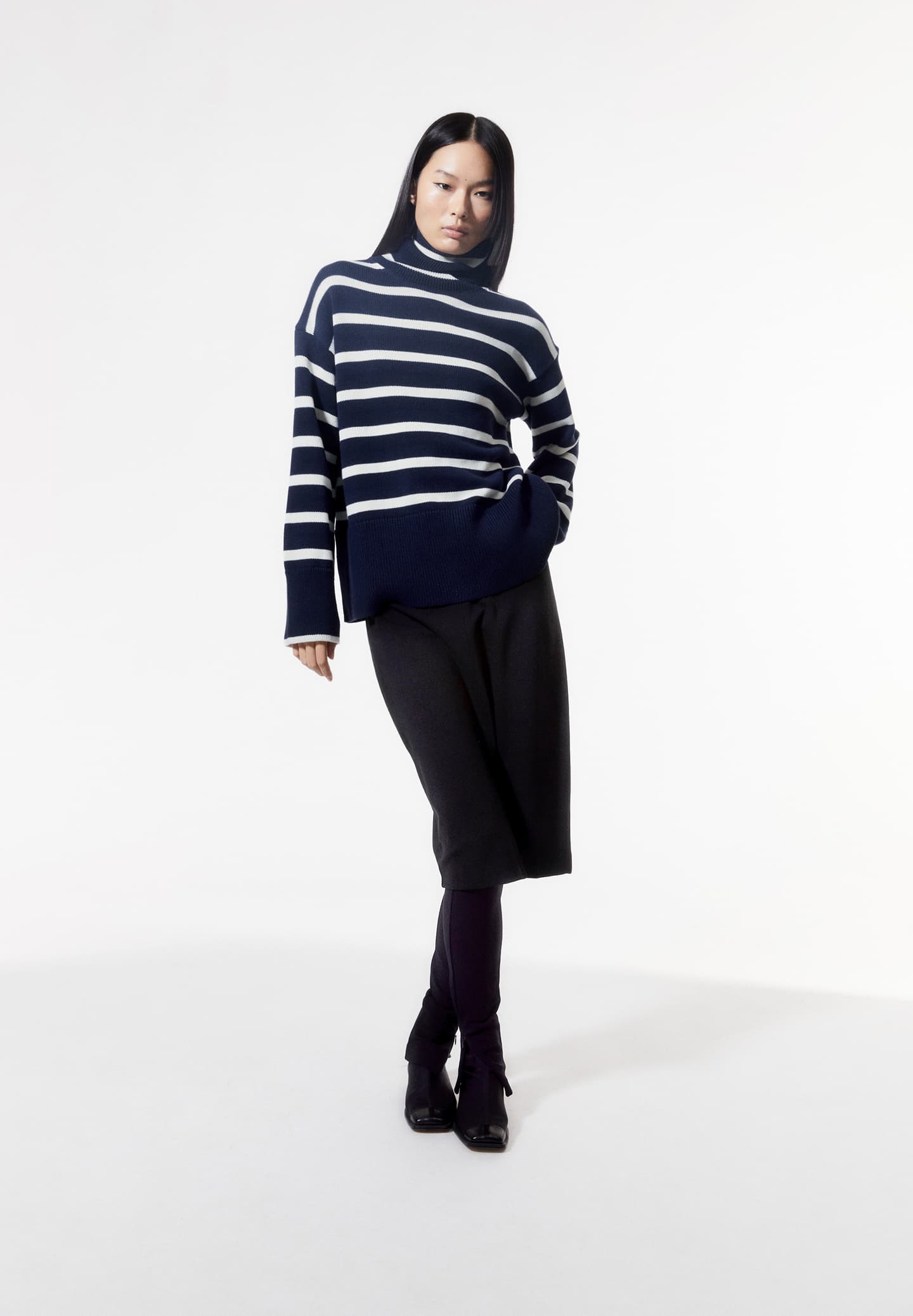 Armedangels - Chanaa Stripes Navy Blue