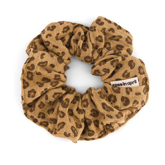 Rose in April - Scrunchie Leoprint Coffee