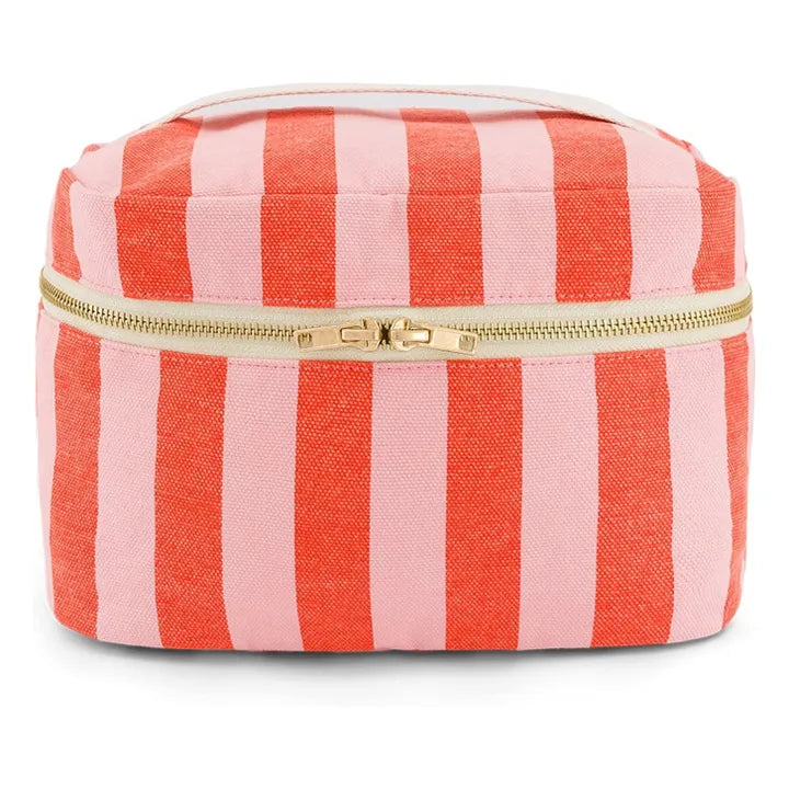 Rose in April - OONA Kosmetik-Necessaire | Stripes Tomato/Candy