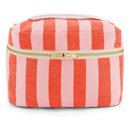 Rose in April - OONA Kosmetik-Necessaire | Stripes Tomato/Candy