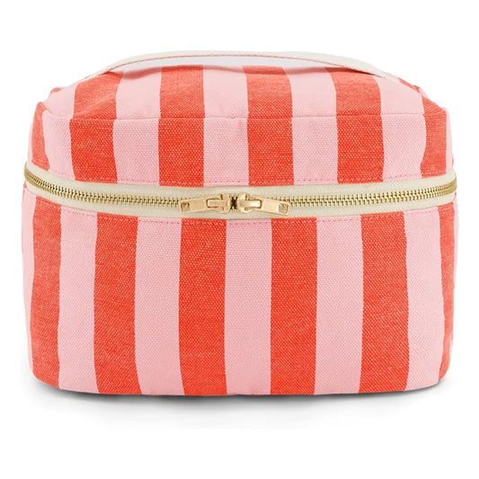 Rose in April - OONA Kosmetik-Necessaire | Stripes Tomato/Candy