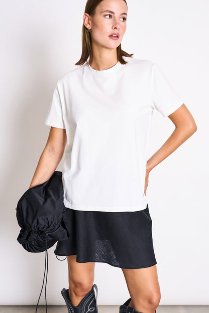 JAN'N JUNE - CERCIS Linen Mini Skirt | Black