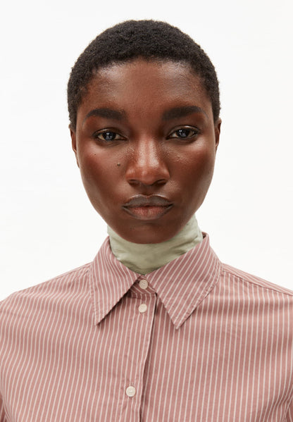 Armedangels - LOUILAA Striped Light Berry-Ice Grape