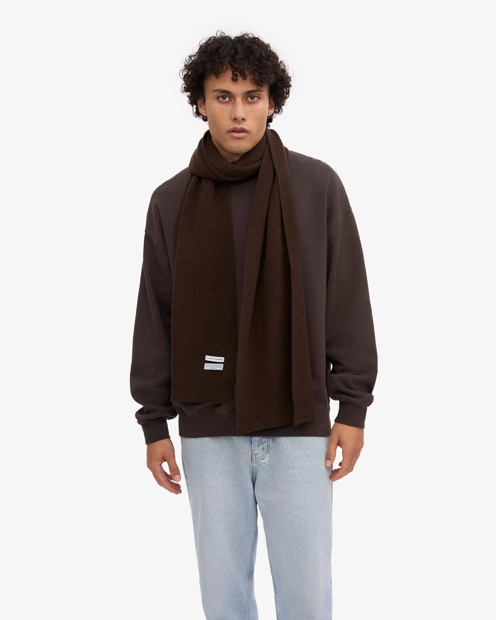 Colorful Standard - Merino Wool Scarf | Coffee Brown